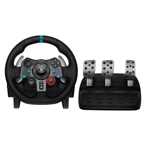 Logitech G29 Driving Force Racing Wheel and Floor Pedals, Stainless Steel Paddle Shifters, Compatible with PS5, PS4, PC, Mac - Black (941-000110)