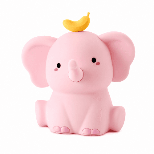 Pink Elephant Night Light, Bedroom Sleep Light, Baby Feeding Eye-Friendly Bedside Lamp, Children's Night Light