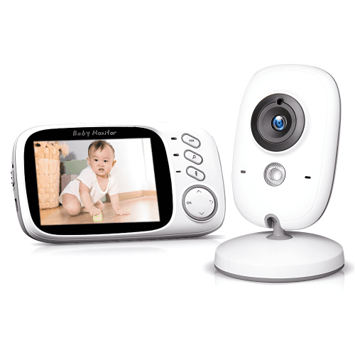 ApexGear Baby Monitor with Night Vision, Temperature Detection, Two-Way Audio, 8 Lullabies, 2.4GHz Wireless for Nursery