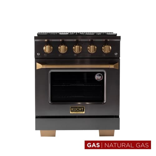 OPEN BOX - KUCHT Professional 30-inch 4.2 cu. ft. Natural Gas Range with Sealed Burners and Convection Oven in Gemstone