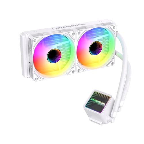 240 / 360 ARGB AIO CPU Liquid Cooler, Universal All-in-One Water Cooling Radiator, Addressable RGB Liquid Cooler Compatible with Intel & AMD Motherboards for Desktop Gaming PC