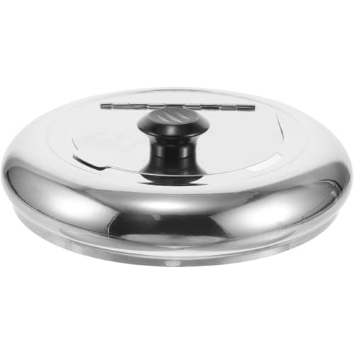 SLOWMOOSE Stainless Steel 10L Soup Pot Lid, Spill Proof Cover for Electric Soup Warmer, Replacement Cooker Lid for Commercial Buffet Kitchen