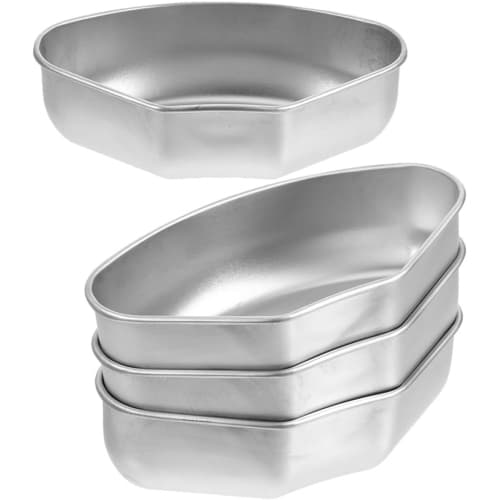 SLOWMOOSE Stainless Steel Steamer Trays for Pressure Cooker, Rice Cooker, and Steamer Pot, 4-Pack with Divided Fan-Shaped Design