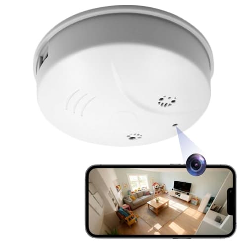 1080P Smoke Detector WiFi Hidden Camera Motion Detection Night Vision Indoor Security Baby Monitor