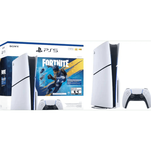 PS5 Slim 1TB Disc Console Fortnite Flowering Chaos Bundle