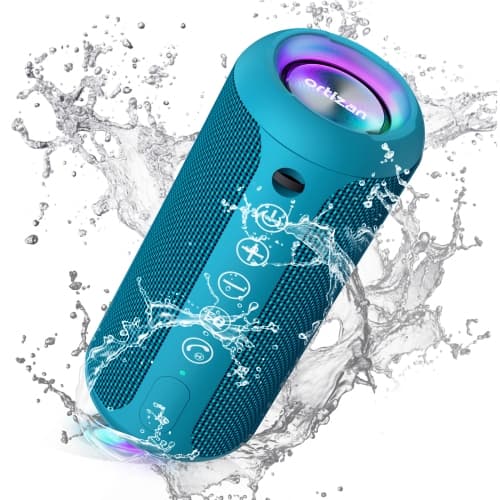 Bluetooth Speaker 35W High Power Super Subwoofer Home Outdoor Waterproof Portable Mini Speaker - Blue