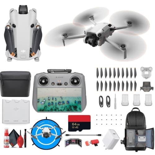 DJI Mini 4 Pro Drone Fly More Combo with RC 2 Controller Accessory Bundle