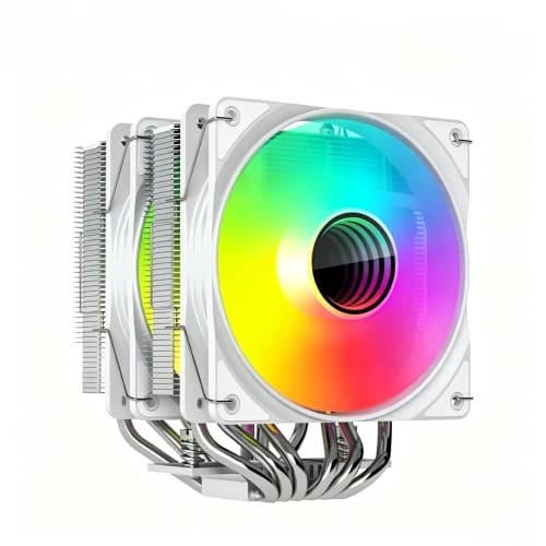 6 Heat Pipe Dual-Tower CPU Air Cooler, Dual 120mm PWM Fans, Multi-Socket Support for Intel X99 AMD AM4 AM5, Quiet High Performance CPU Cooling Heatsink
