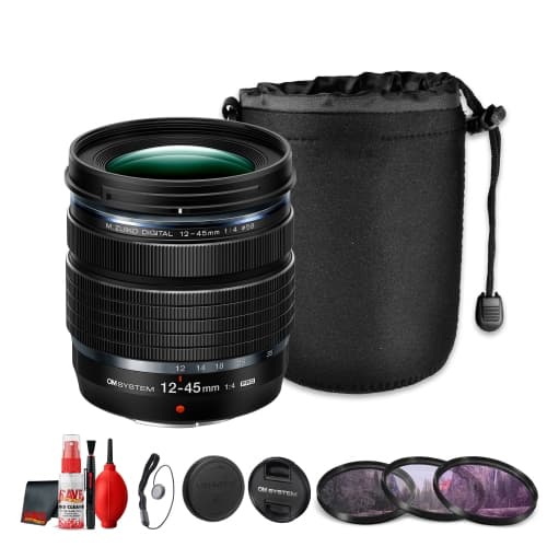 OM SYSTEM M.Zuiko Digital ED 12-45mm f4 PRO Lens Micro Four Thirds(Bundle)