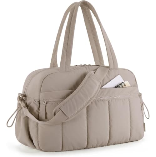 Maternity Bag Weekender Travel Bag Waterproof Fabric With Separate PVC Wet Bag Hospital Diaper Bag Women Camel