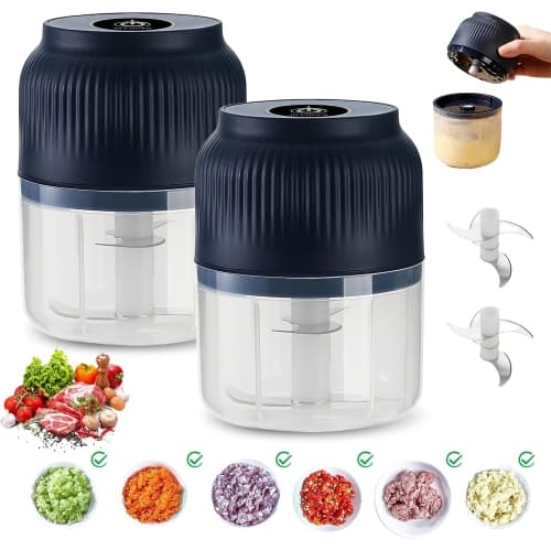 Electric Garlic Chopper Mini Food Processor USB Rechargeable Garlic Mincer 1 Piece