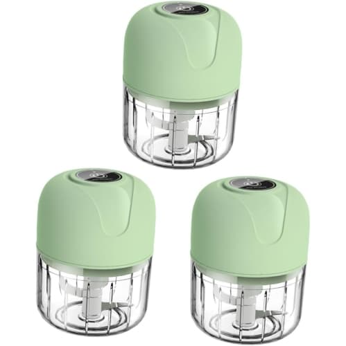 Wireless Garlic Grinder Electric Mini Chopper For Garlic Ginger Onion Outdoor Camping Green