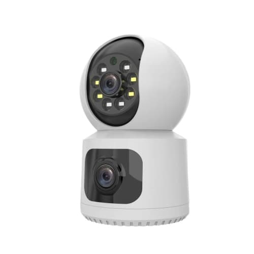 ApexGear Dual 5MP Indoor PTZ WiFi Camera, Rotation, AI Tracking Two-Way Audio Home Baby Monitor Cam