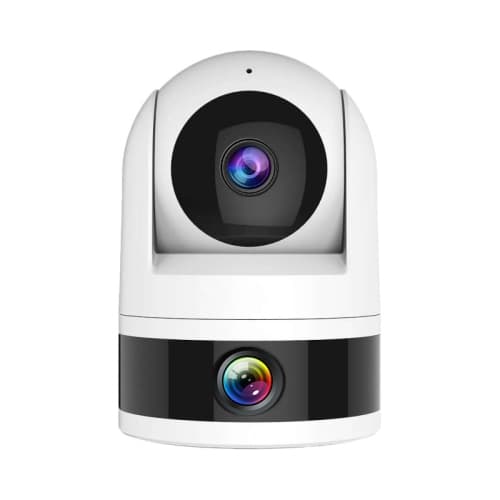 ApexGear Tuya Dual-Lens Indoor PTZ WiFi 8MP Camera, Dual-Screen Preview Bluetooth Pair Two-Way Audio Baby Pet Home Monitor Cam