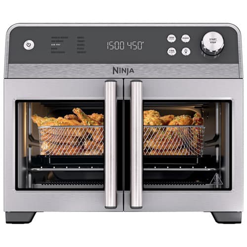 Ninja French Door Premier 10-in-1 Convention Toaster Oven with Air Fryer - 0.17 Cu. Ft./4.7L - Stainless Steel