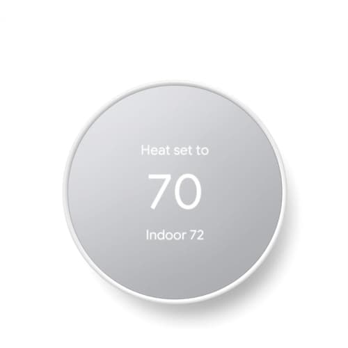 Google Nest Smart Programmable Wifi Thermostat - Snow