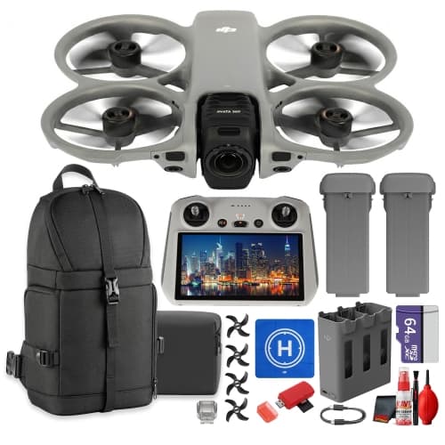 DJI Avata 360 Fly More Combo, Obstacle Avoidance Drone Stabilized 8K Video +More