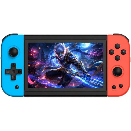 X51 Retro Handheld Game Console 5” IPS Screen Dual Joystick Portable Gaming System