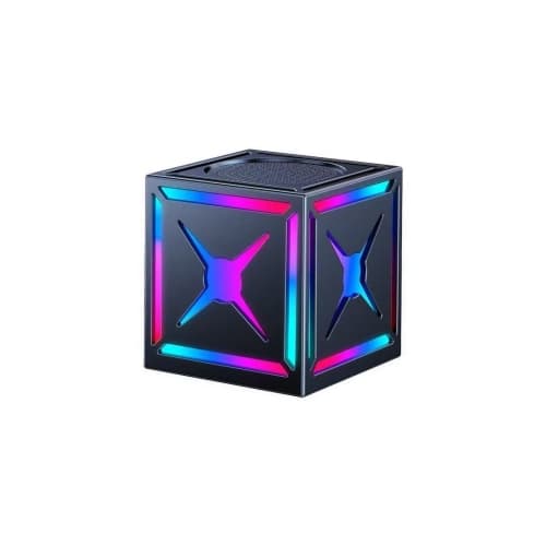 ApexGear Cube RGB Bluetooth Speaker, Twin Driver 360° Surround Sound FM Radio Gaming Desktop Atmosphere Audio Speaker