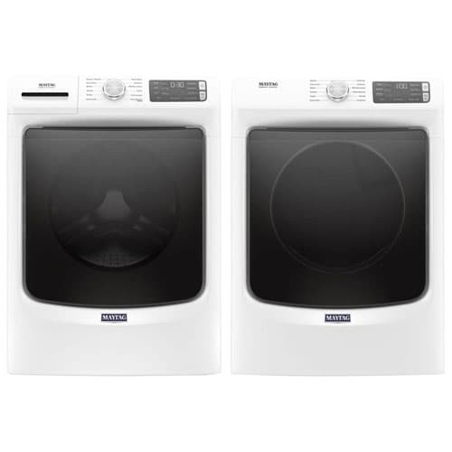 Maytag 5.5 Cu. Ft. High Efficiency Front Load Steam Washer & 7.4 Cu. Ft. Dryer - White