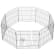 PawHut Dog Playpen Puppy Play Pen, 8 Panels Pet Exercise Fences for Outside Indoor, 24"H