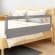 59" Toddler Bed Rails, Swing Down Extra Long Bed Bumper Sleep Bedrail Safety Side Guard for Box, Leather, Flat Bed