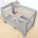 LIVINGbasics Baby Playard , Foldable Baby Playpen for Toddlers Kids Safe Play Center with Packing Bag and 2 Wheels