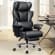 CoolHut Ergonomic Home Office Chair with Footrest, Lifting Armrest, Wide Seat PU Leather Big Executive Chair with Lumbar Pillow, 500lbs Capacity, High Back Computer Gaming Chair