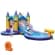 Costway nflatable Water Slide, 2 in 1 Castle Bounce House Water Slide with Ball Pit & Splash Pool for Kids Outdoor Fun