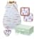Earth Baby Outfitters TENCEL™ Lyocell Premium Duvet Sleep Bag Gift Sets - 2.6 TOG - Retro Moon Set A (12-36 months)