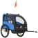 Aosom 2-Seat Bike Trailer for Kids, Baby Bicycle Trailer with Storage Bag, 5-Point Harness, 20" Rubber Wheels, Safety Flag, Reflectors, Shock Absorber System, for 18+ Months, Blue