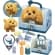 Interactive Puppy Toy with Pet Carrier, Kids Pretend Play Set, Gift for Ages 3+，Blue Boxes with 1 dog toy