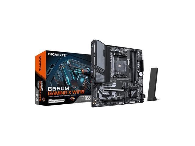 GIGABYTE B550M GAMING X WIFI6 AM4 Micro ATX Motherboard