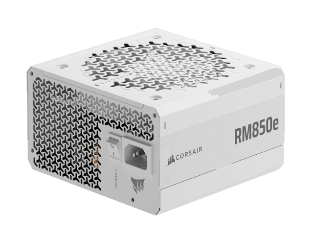 CORSAIR RM850e (2025) Fully Modular Low-Noise ATX Power Supply with 12V-2x6 Cable – ATX 3.1 & PCIe 5.1 Compliant, Cybenetics Gold Efficiency, 105°C-Rated Capacitors, Modern Standby Mode – White