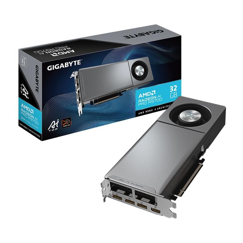 GIGABYTE Radeon AI PRO R9700 AI TOP 32GB GDDR6 Turbo