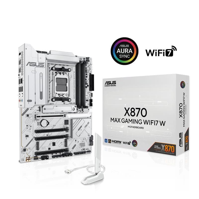 ASUS X870 MAX GAMING WIFI7 W AMD AM5 ATX Motherboard