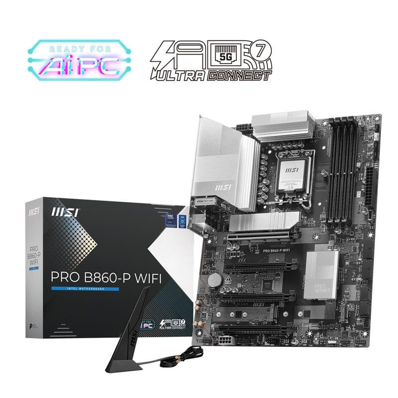 MSI PRO B860-P WIFI, INTEL B860 ATX Motherboard