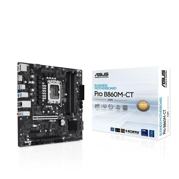 ASUS PRO B860M-CT-CSM INTEL LGA 1851 SOCKET SUPPORTS ULTRA PROCESSORS
