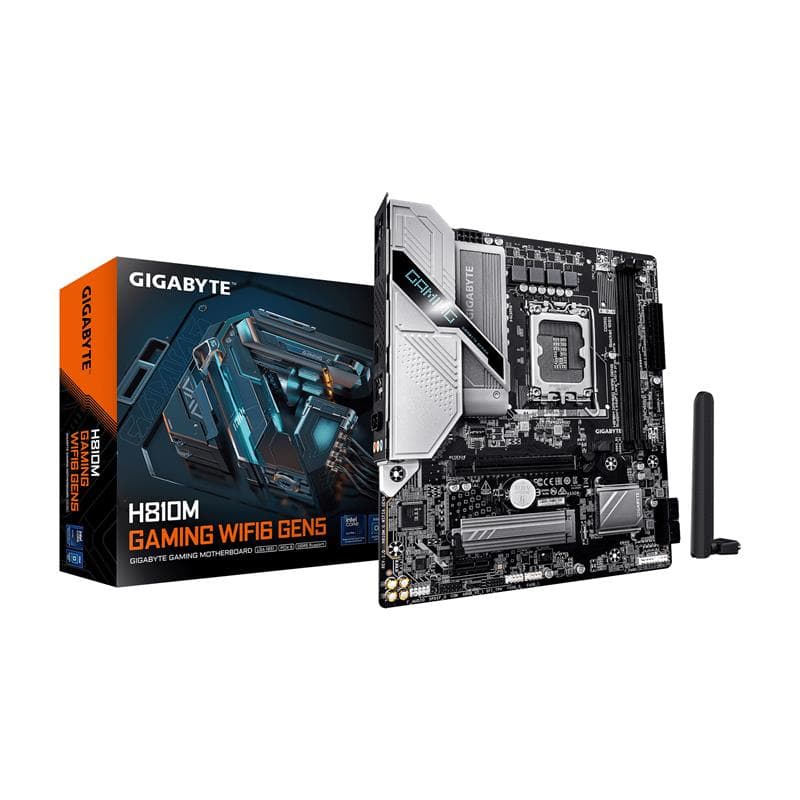 GIGABYTE H810M GAMING WIFI6 GEN 5 Intel LGA 1851 Micro ATX Motherboard