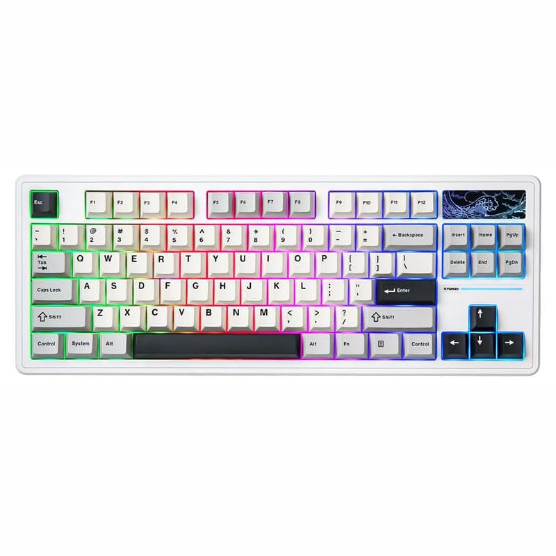 Yunzii YZ87 Tri-Mode 75% Gasket TKL Vintage Mechanical Keyboard(Open Box)