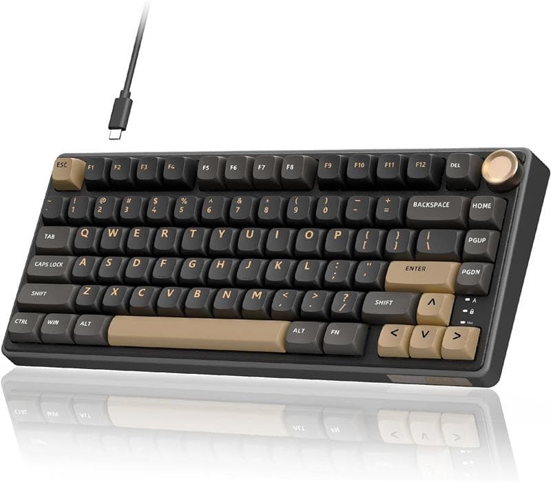 iCAN R75 81 Keys Wired RGB Mechanical Gaming Keyboard, Gasket Design(Open Box)