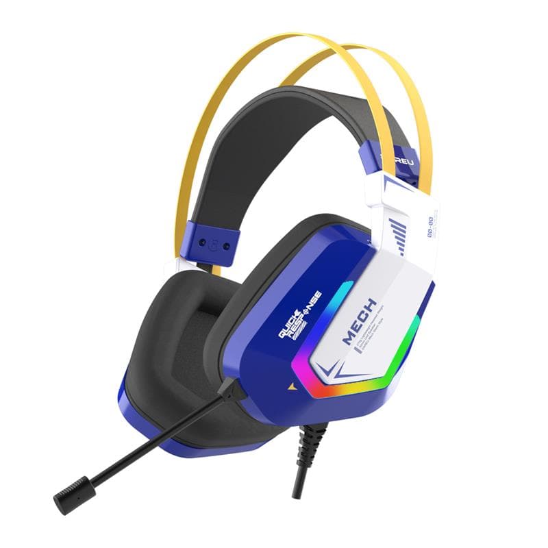 Dareu EH732 Blue Wired Gaming Headset, 7.1 Virtual Surround Sound