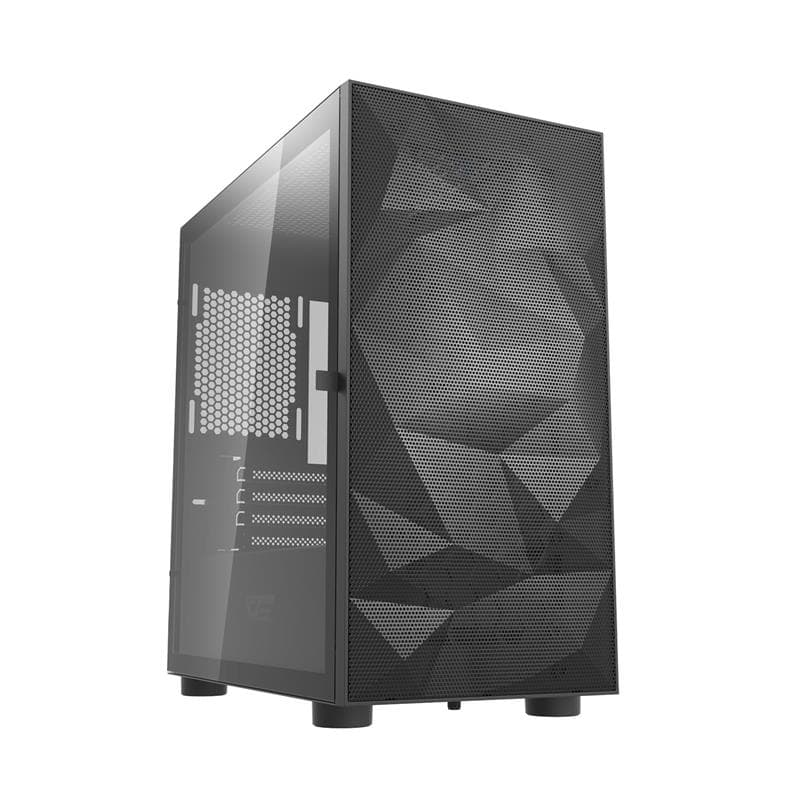 DarkFlash DLM21 Mesh mATX PC Case, Black(Open Box)