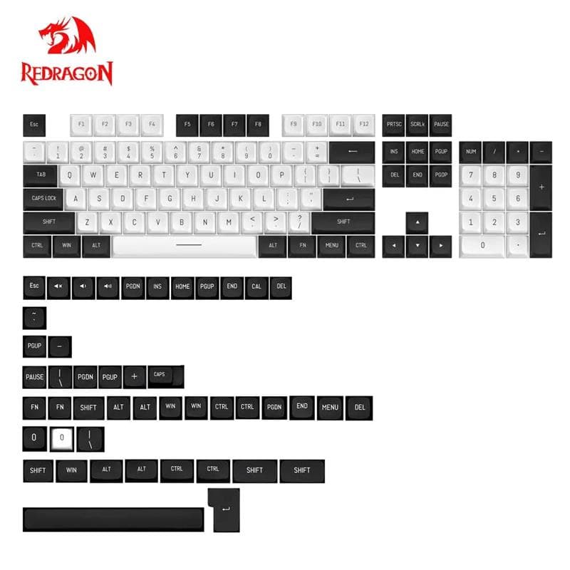 Redragon A132 Double shot PBT Keycaps 150 Keys CSA Height
