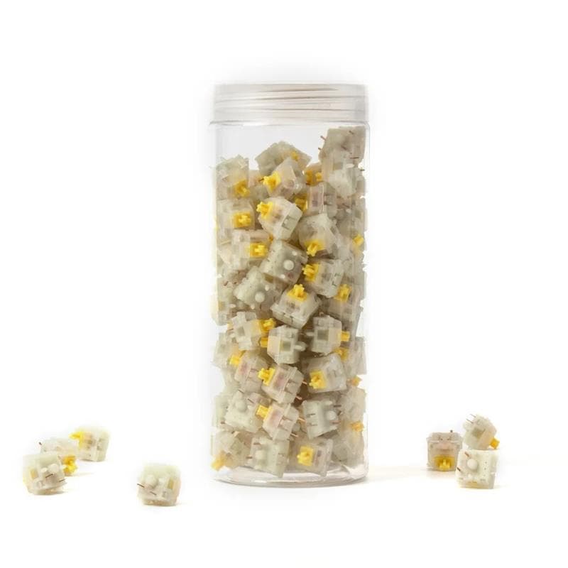 Gateron KS-3 Milky Pro Switch - Yellow (110 pcs)(Open Box)