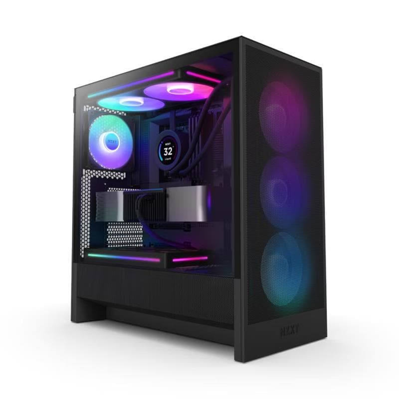 NZXT H5 Flow RGB Case, Black(Open Box)