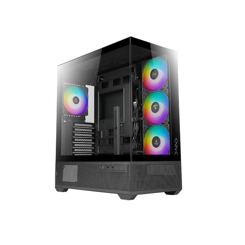 AZZA TIARA 501B Black Mid Tower ATX Gaming Computer Case(Open Box)