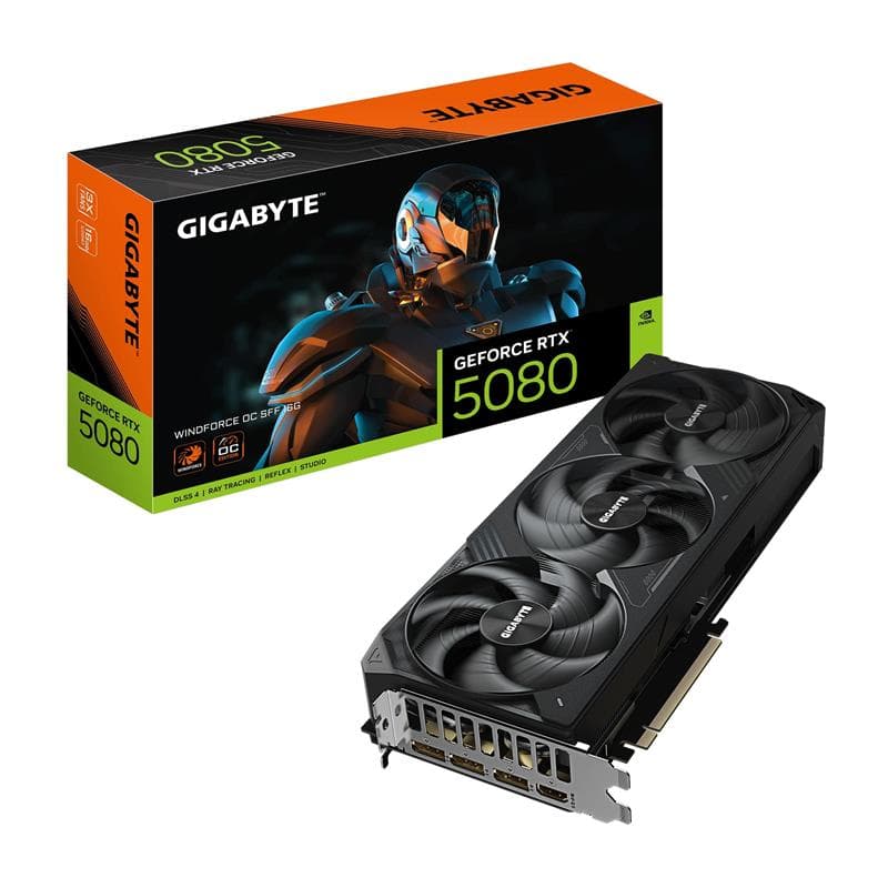 GIGABYTE GeForce RTX 5080 WINDFORCE OC SFF 16G Graphics Card(Open Box)