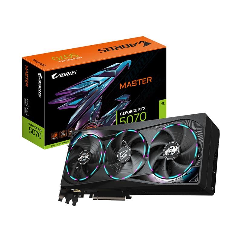 GIGABYTE AORUS GeForce RTX 5070 MASTER 12G Graphics Card,