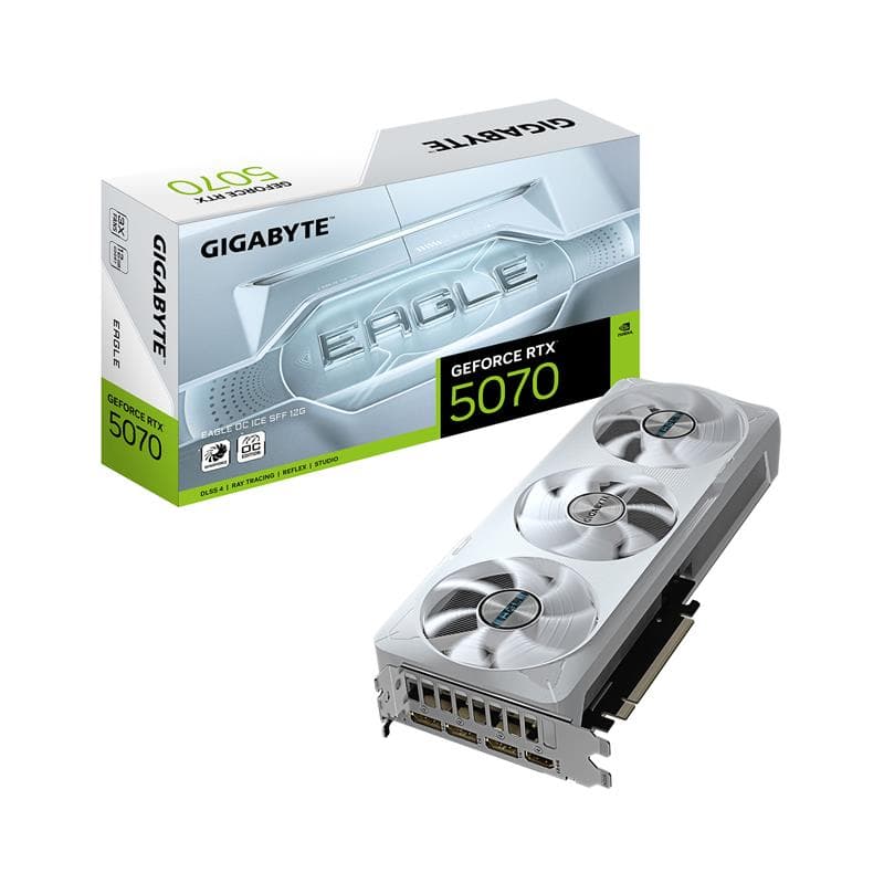 GIGABYTE GeForce RTX 5070 EAGLE OC ICE SFF 12G Graphics Card
